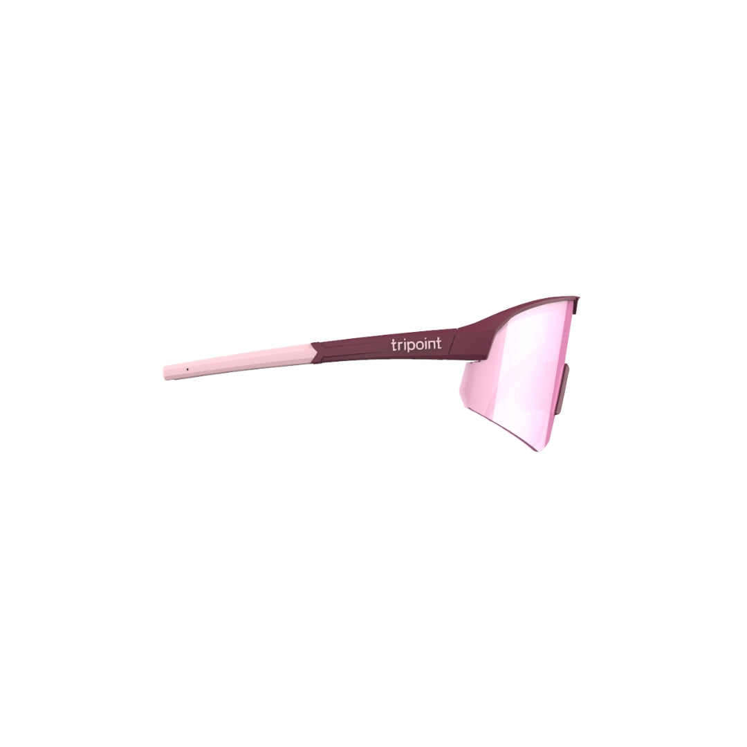 Tripoint Mount Mist Matt Burgundy Brown with Pink Multi Lens - Urheilulasit
