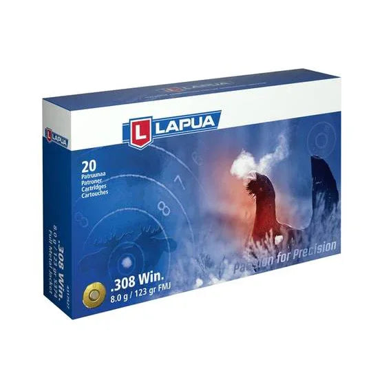 Lapua 308 FMJ 8.0g patruuna - Urheilu Pajala