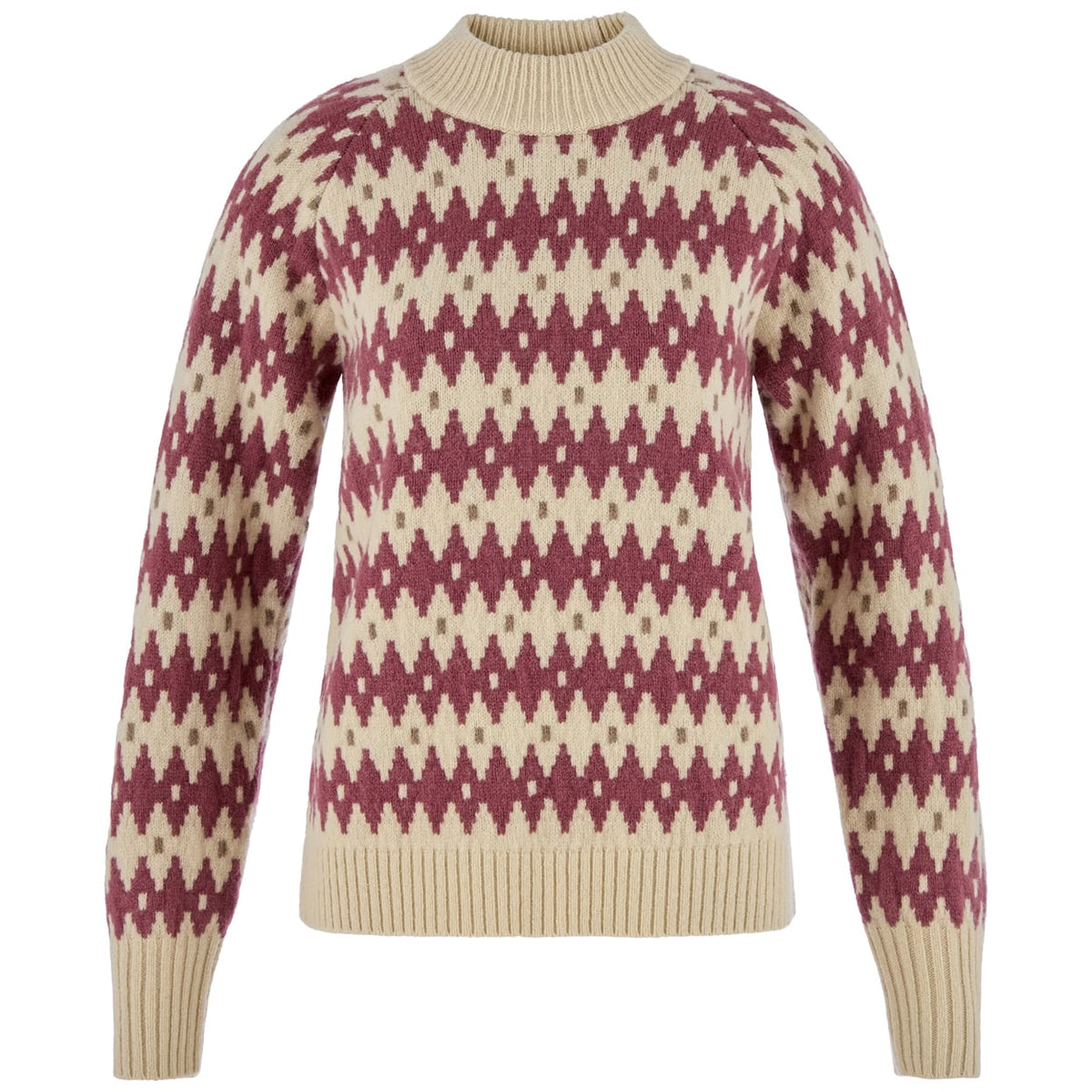 Fjällräven Övik Jacquard Knit W villapaita naisille