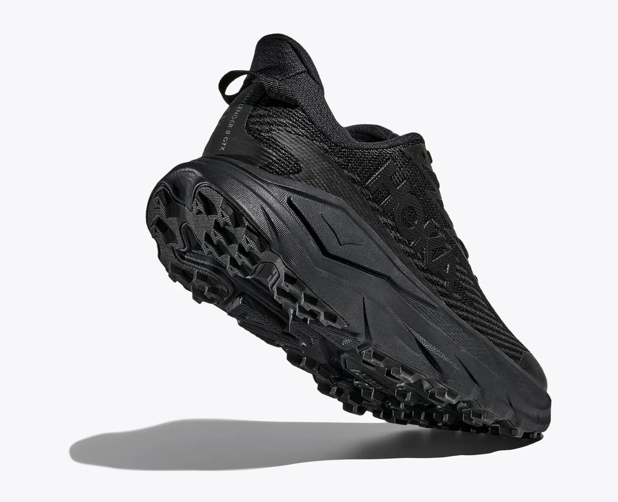 HOKA Challenger 8 GTX Wide W naisten vedenpitävät polkujuoksukengät leveällä lestillä.
