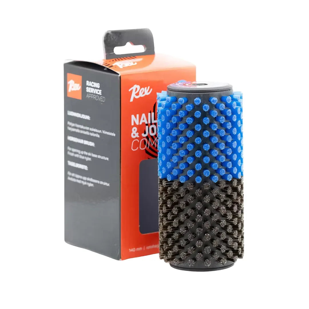 Rex Rotoharja pehmeä sininen + luonnonjouhi 140mm - Urheilu Pajala