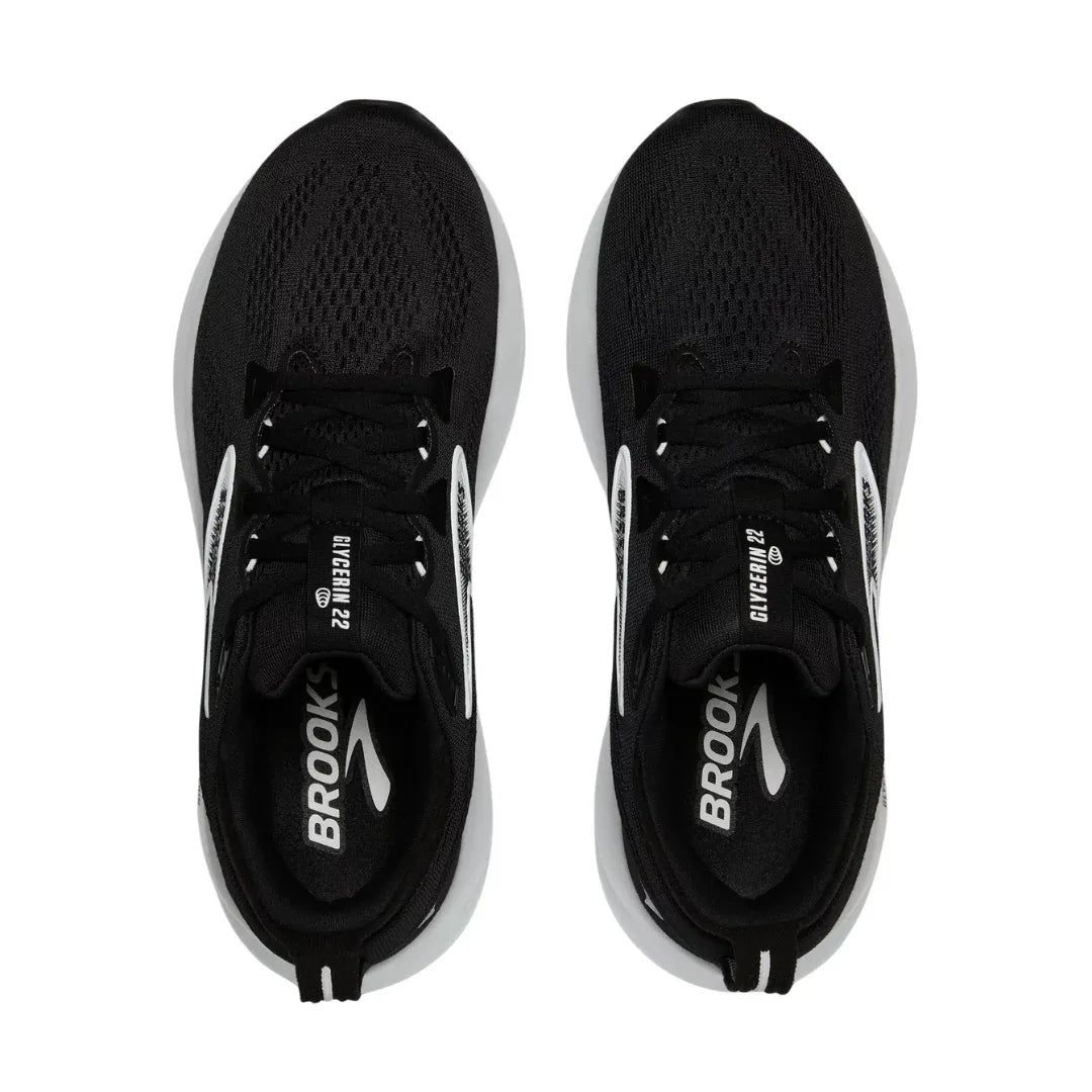 Brooks Glycerin 22 - Miesten juoksukengät - black grey white - Urheilu Pajala