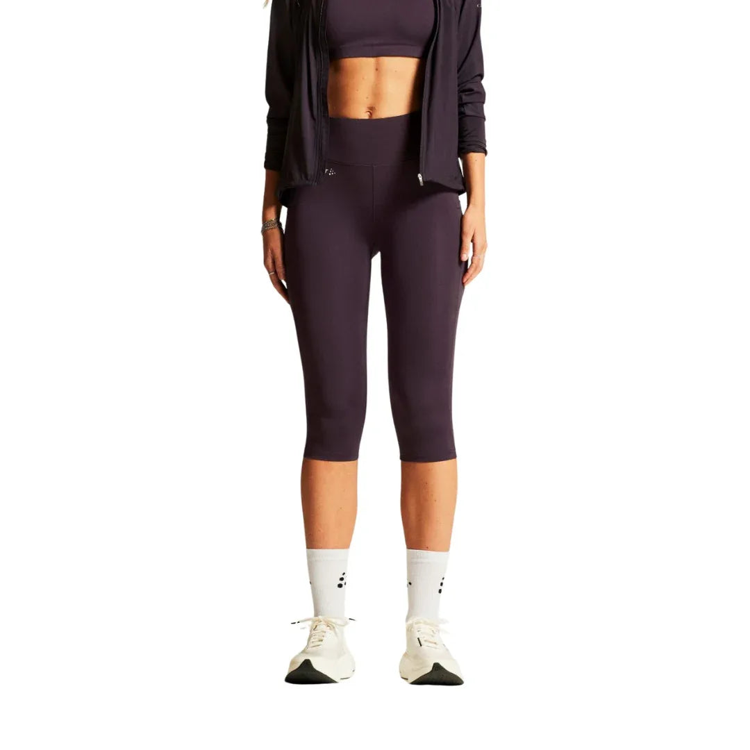 Craft ADV Essence Capri Tights 2 W Dk Plum Naisten Trikoot - Urheilu Pajala