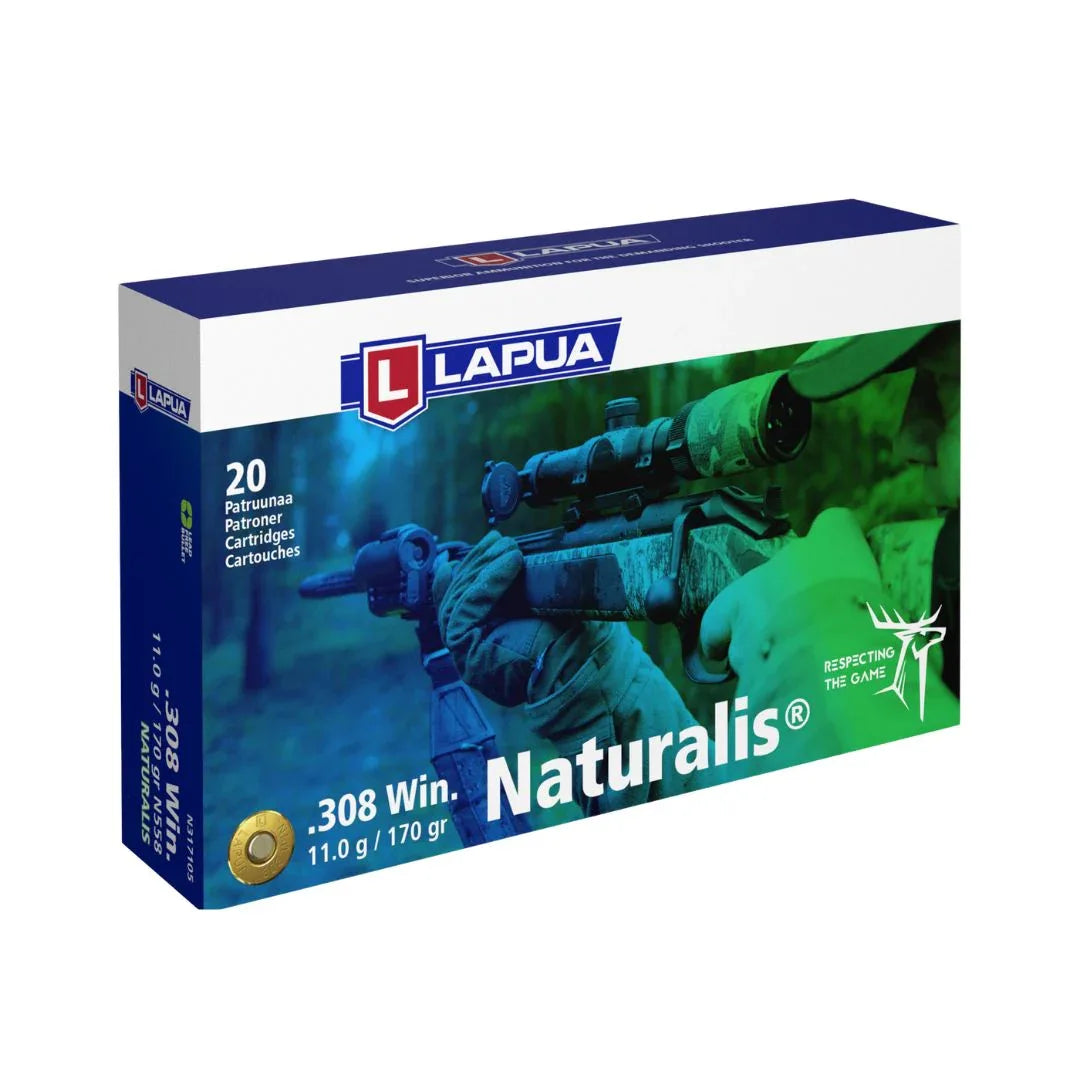 Lapua Naturalis 308 11g kiväärin patruuna - Urheilu Pajala