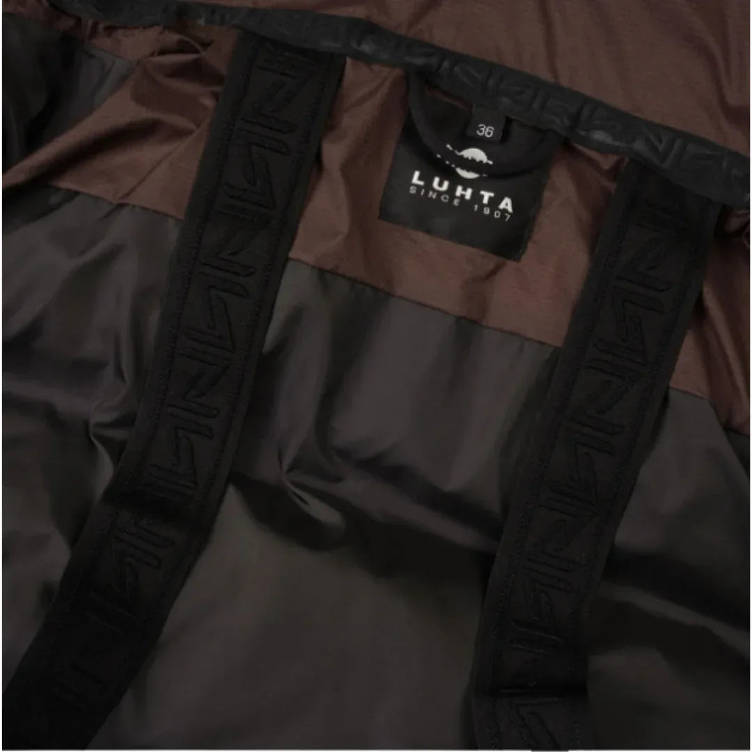 Luhta Inari - naisten keinountuvatakki, ruskea - Urheilu Pajala