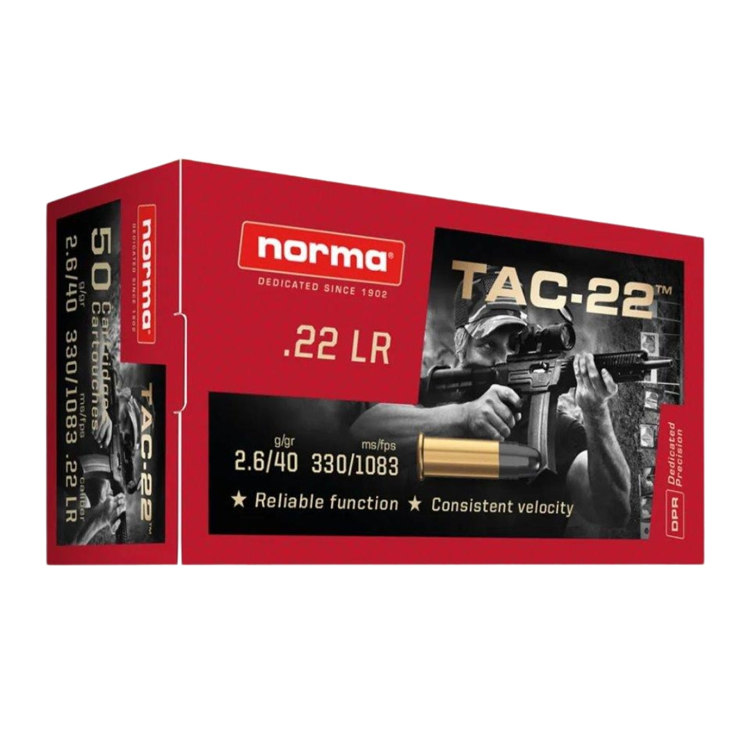 Norma TAC 22 lr pienoiskivääri patruuna