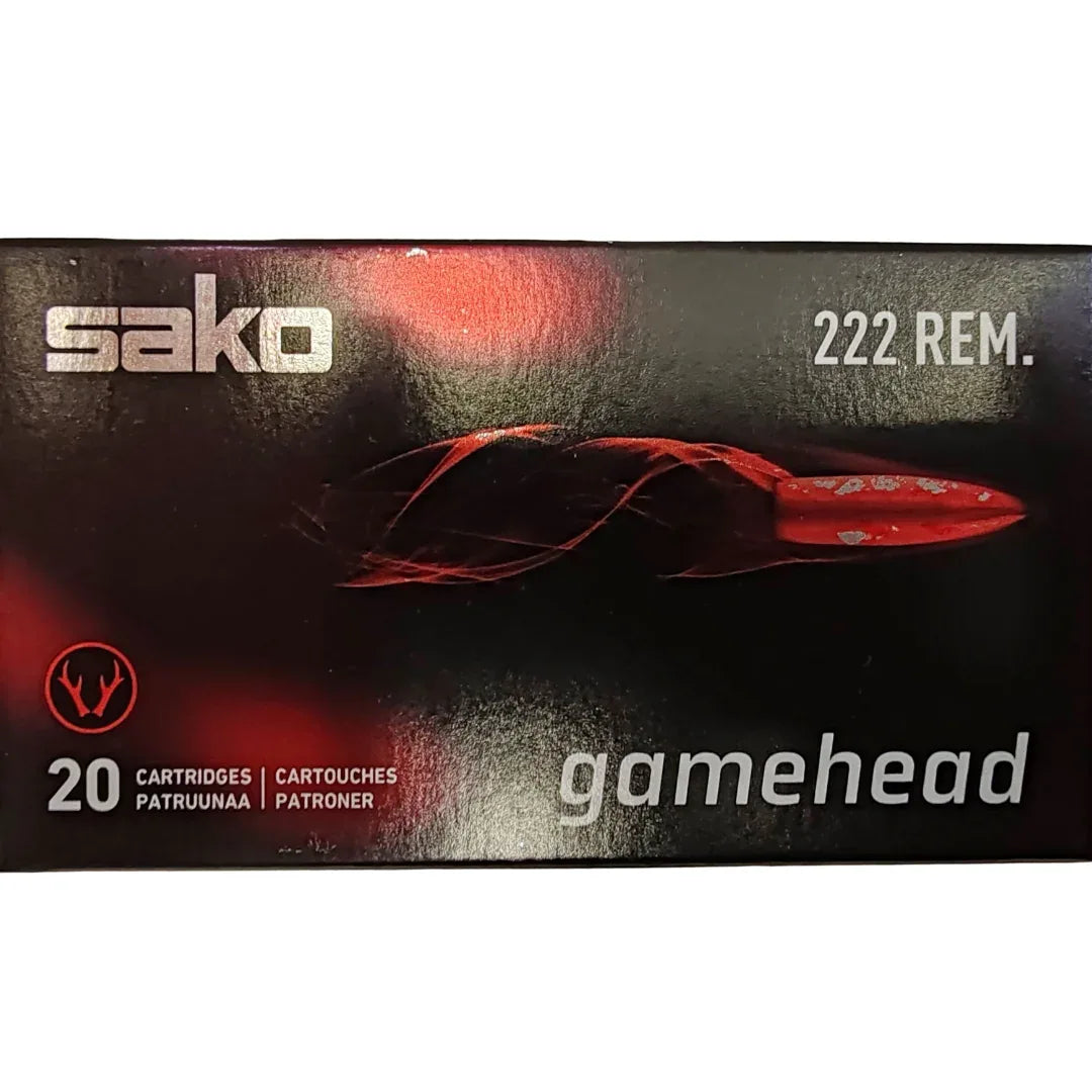 Sako Gamehead 222 Rem 3.56g kiväärin patruuna 20 kpl - Urheilu Pajala