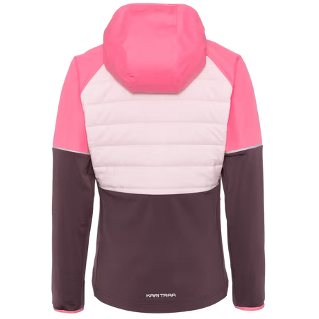 Kari Traa Nia Jacket on monikäyttöinen naisten hybriditakki ulkoiluun, retkeilyyn, treeneihin ja aktiiviseen vapaa-aikaan. Takin kevyesti topatut rinta- ja selkäosat tarjoavat lämpöä, kun taas joustavat sivupaneelit lisäävät liikkumisen vapautta. Nia Jacket yhdistää sporttisen ulkonäön, toiminnallisuuden ja naisellisen leikkauksen tyylikkääksi kokonaisuudeksi.