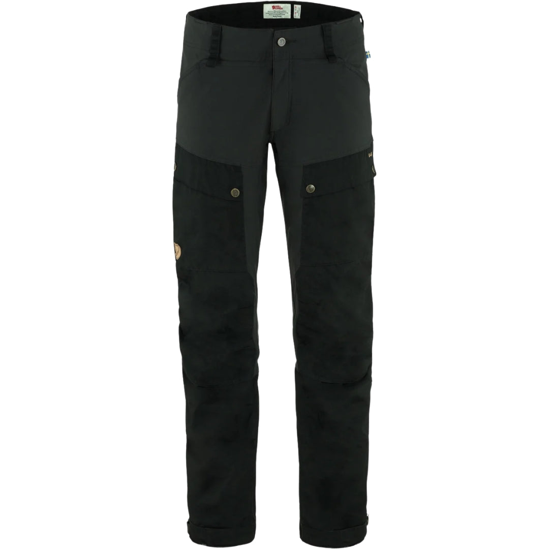 Fjällräven Keb trousers Reg Miesten housut Black