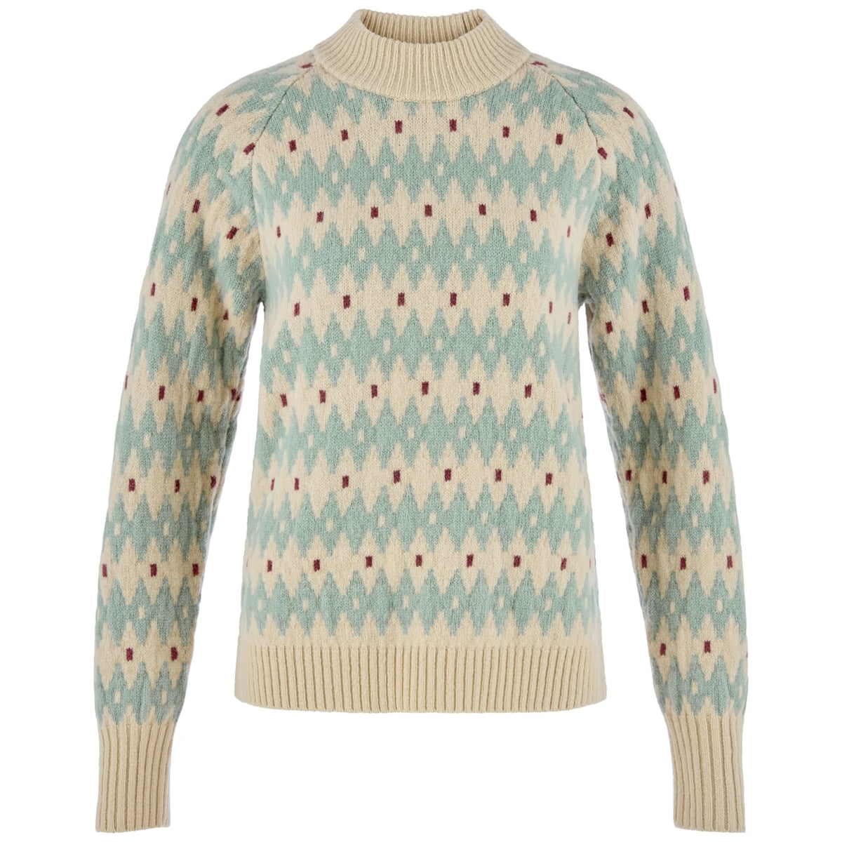 Fjällräven Övik Jacquard Knit W villapaita naisille