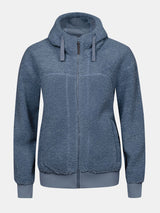 Halti Lykky W Fleece Jacket naisten pehmeä fleecetakki hupulla ja vetoketjullisilla taskuilla