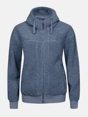 Halti Lykky W Fleece Jacket naisten pehmeä fleecetakki hupulla ja vetoketjullisilla taskuilla