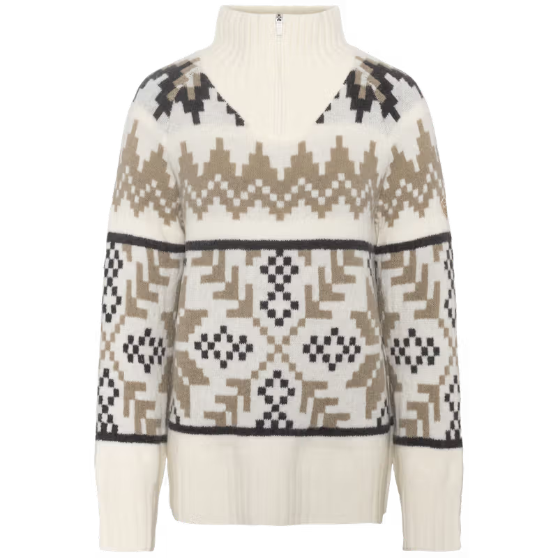 Kari Traa Amelia Knit yhdistää pohjoismaisen tyylin, pehmeän materiaalin ja lämpimän neuloksen tavalla, joka sopii erinomaisesti viileisiin syys ja talvipäiviin. Neuleen kuviointi on saanut inspiraationsa Pohjois Norjan perinteisestä skandinaavisesta neuletyylistä, mikä antaa Amelia Knitille näyttävän ja ajattoman ilmeen.