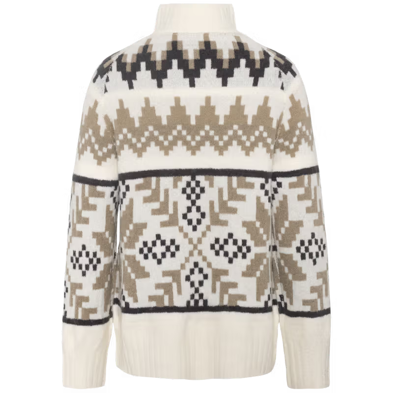 Kari Traa Amelia Knit yhdistää pohjoismaisen tyylin, pehmeän materiaalin ja lämpimän neuloksen tavalla, joka sopii erinomaisesti viileisiin syys ja talvipäiviin. Neuleen kuviointi on saanut inspiraationsa Pohjois Norjan perinteisestä skandinaavisesta neuletyylistä, mikä antaa Amelia Knitille näyttävän ja ajattoman ilmeen.