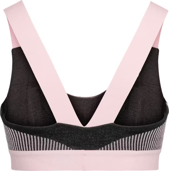 Kari Traa Faith Bra on naisten lämmin ja joustava merinovillainen urheiluliivi aktiiviseen ulkoiluun, hiihtoon ja talviharjoitteluun. Osittain saumaton rakenne ja Female First Body Mapping -teknologia tarjoavat tukea ja ilmanvaihtoa juuri niissä kohdissa, joissa niitä tarvitaan.