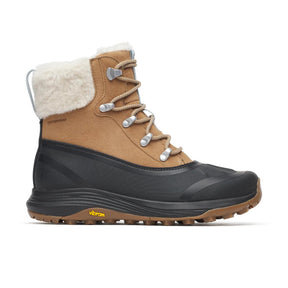 Merrell Siren 4 Thermo Mid Zip Waterproof on naisten vedenpitävä ja lämmin talvivaelluskenkä, joka on suunniteltu talvisille kävelyille, retkille ja liukkaille ulkoilureiteille. Korkeampi varsi suojaa nilkan aluetta, ja sisäsivun vetoketju helpottaa kenkien pukemista.