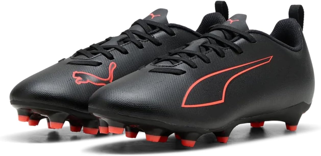 Puma ULTRA 6 PLAY FG/AG Nuorten Jalkapallokengät musta punainen
