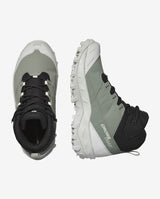 Salomon Crosstrak WP W on naisten vedenpitävä talvikenkä, joka on suunniteltu lumisille poluille ja kylmiin talvipäiviin. Agave Green / Black / Canary Green -väritys yhdistää vihreän ja mustan kirkkaisiin yksityiskohtiin.