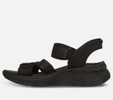 Skechers Slip Ins Max Cushioning Elite 2.0 Sandal Zoe on naisten sandaali, jossa yhdistyvät erittäin pehmeä Max Cushioning mukavuus, helppo pukeminen ja jalkaterää tukeva rakenne. Tämä Skechers sandaali on suunniteltu erityisesti kesäiseen kävelyyn, vapaa aikaan ja jokapäiväiseen käyttöön, kun kengältä halutaan keveyttä ja tehokasta vaimennusta.