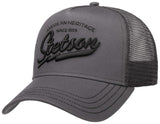 American Lifestyle.
Suosittu Trucker Cap -mallisto on takaa säädettävissä kokoihin 55-61cm eli S-XL. 
Capissä polyesterinen ilmava verkko takaosassa.