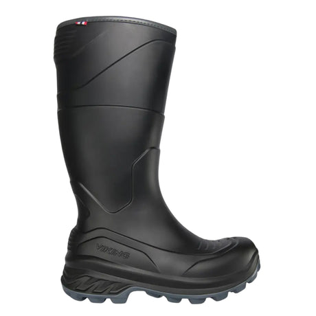 Viking Trophy Icefighter Warm mustaharmaat unisex-talvisaappaat villasekoitevuorella
