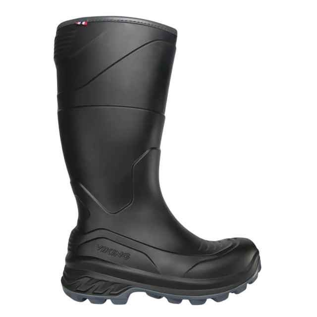 Viking Trophy Icefighter Warm mustaharmaat unisex-talvisaappaat villasekoitevuorella