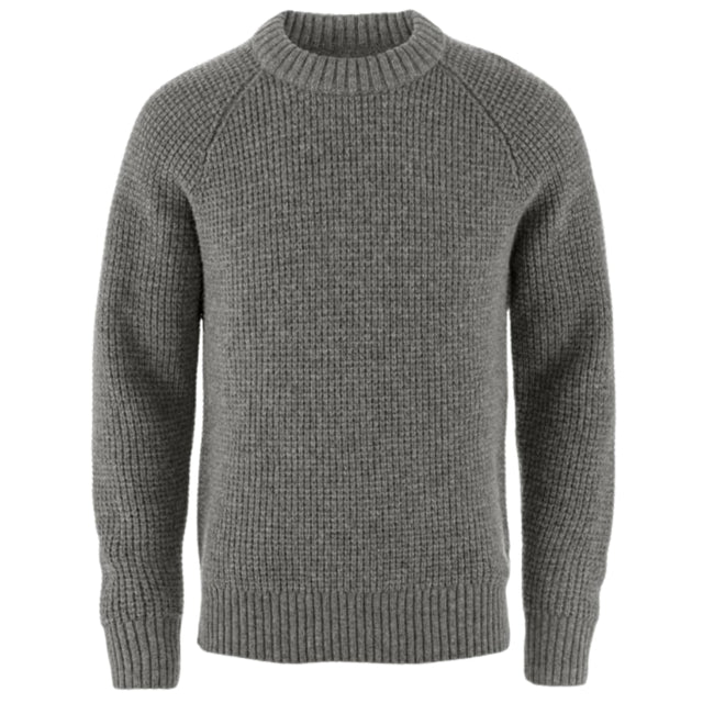 Fjällräven Övik Waffle Knit Sweater M – lämmin merinovillaneule miehille