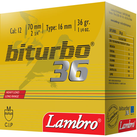 Lambro Biturbo 36 12/70 haulikon patruuna