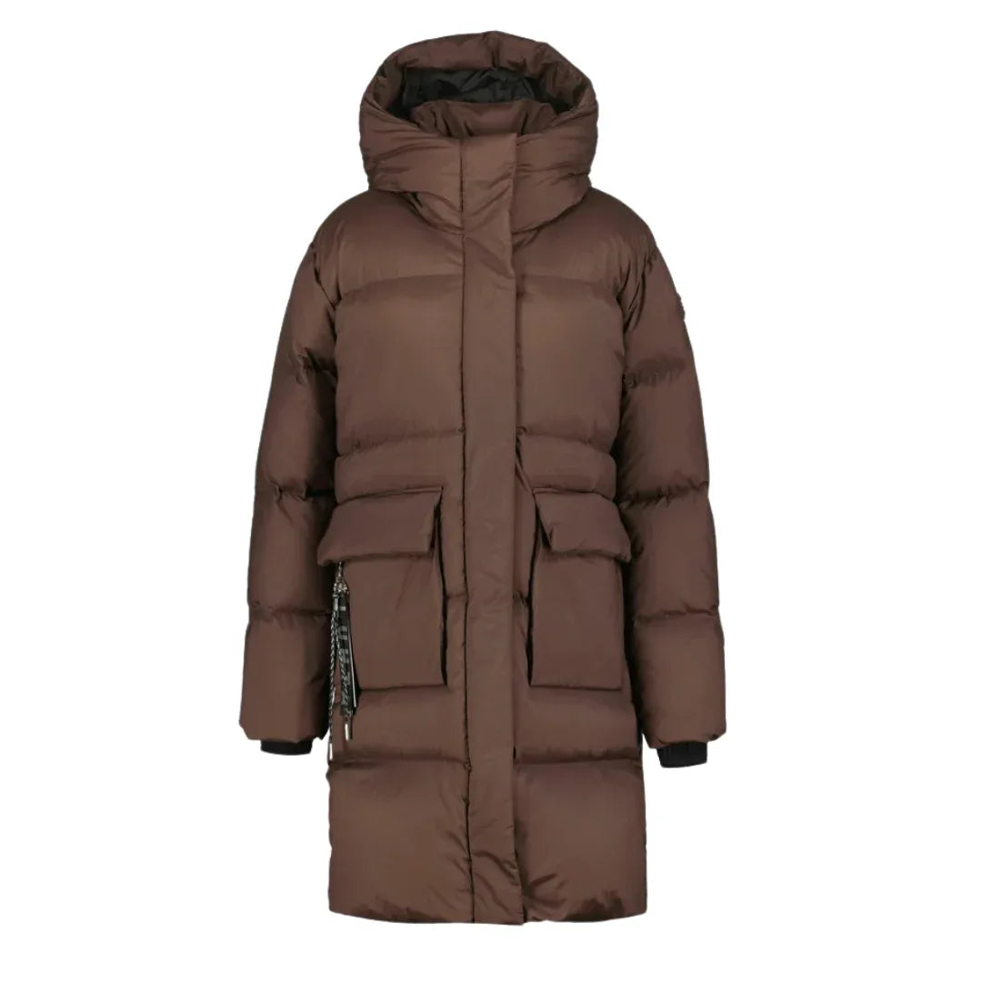 Luhta Inari - naisten keinountuvatakki, ruskea - Urheilu Pajala