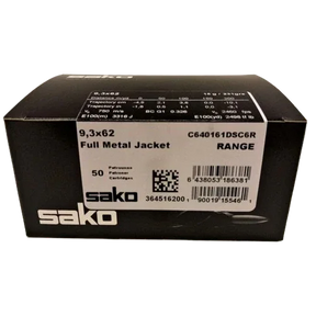 Sako Range 9,3x62 15g FMJ kiväärin patruuna - Urheilu Pajala