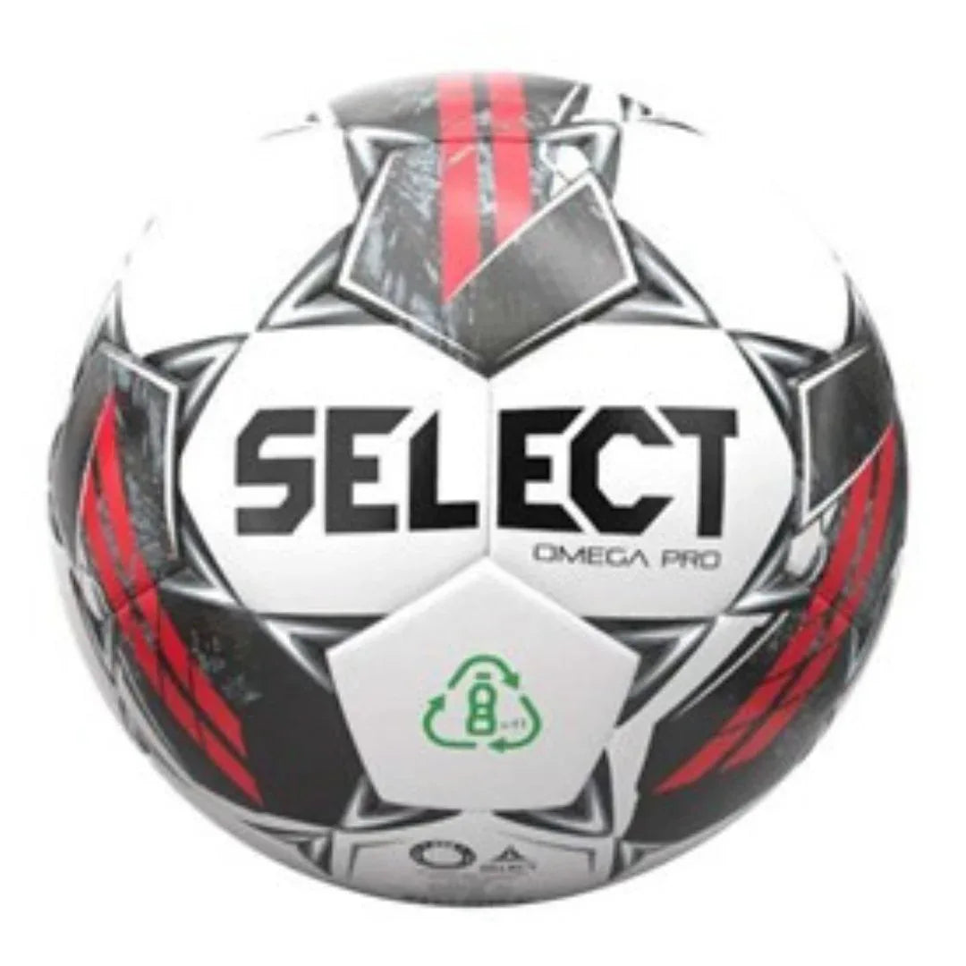 Select Omega Pro v23 jalkapallo IMS-standardin mukainen harjoitus/ottelupallo. Päällysmateriali on kestävää japanilaista PU:ta, joka yhdessä Zero Wing sisäkumin kanssa takaa hyvän pallotuntuman ja optimaalisen lentoradan - Urheilu Pajala