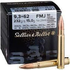 Sellier&Bellot 9,3x62 15g FMJ kiväärin patruuna - Urheilu Pajala