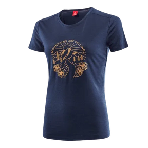 Löffler W Printshirt Mountains MERINO-TENCEL(TM) T-paita