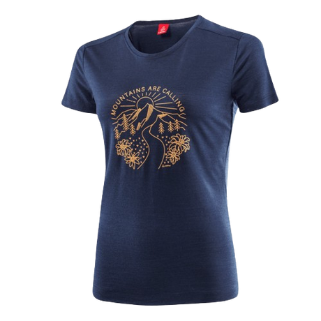 Löffler W Printshirt Mountains MERINO-TENCEL(TM) T-paita