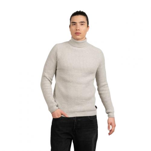 North Outdoor Hehku miesten merino poolopaita - puuronharmaa