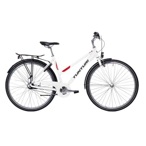 Tunturi Parkway 7-v naisten polkupyörä, 55 cm White-Black-Red