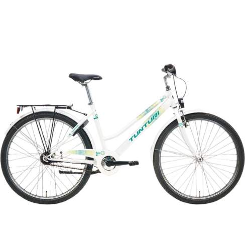 Tunturi Spin 26" 7-v polkupyörä, 44 cm White-Green-Lime
