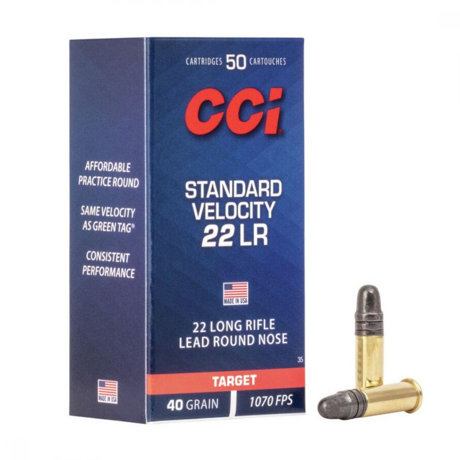 CCI 22 lr Standart Velocity pienoiskivääri patruuna