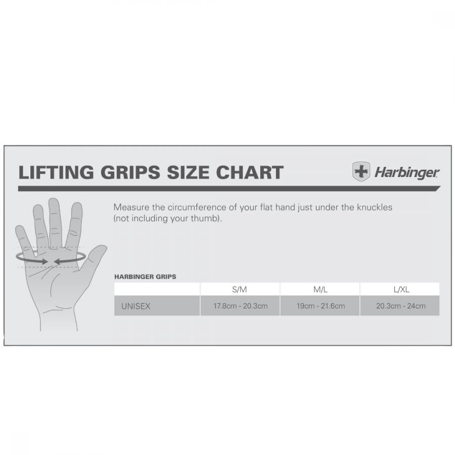 Harbinger Lifting Grips L/XL