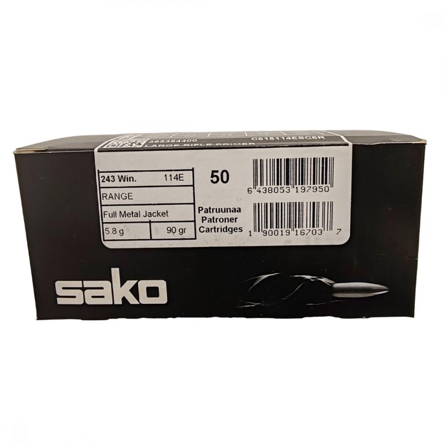 Sako Range 243 win 5,8g FMJ Kiväärin patruuna